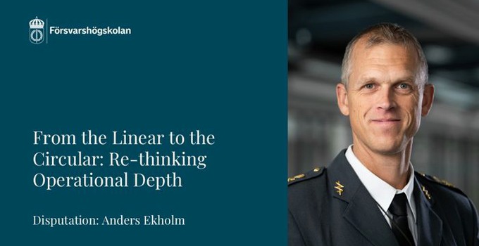 Avhandlingens titel samt porträtt av Anders Ekholm.