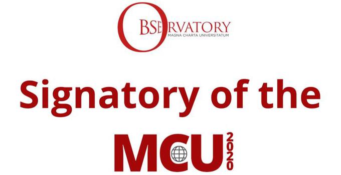 Magna Charta Universitatum logotype.