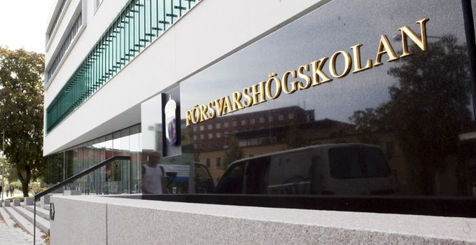 Försvarshögskolans fasad.