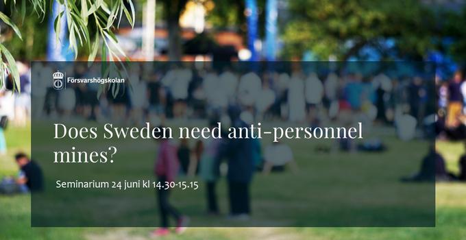 Seminariets titel med Almedalsparken i bakgrunden.