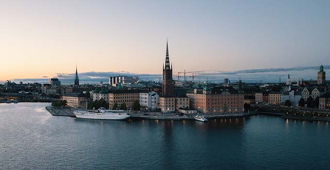 Vy över Riddarholmen.