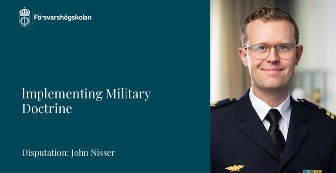 Avhandlingens titel samt porträtt av John Nisser 