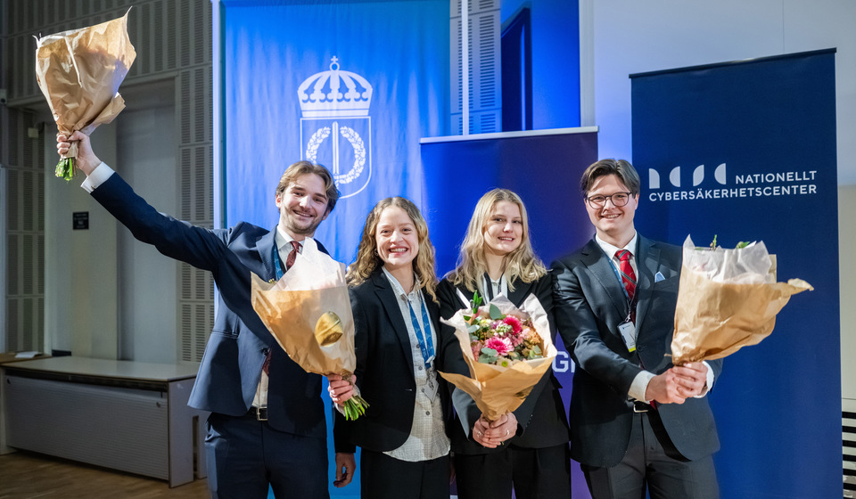 The winning team of Cyber Challenge 2026: Glory to the Heroes, the Swedish Defence University.