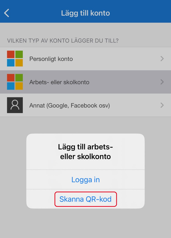 skärmdump MFA