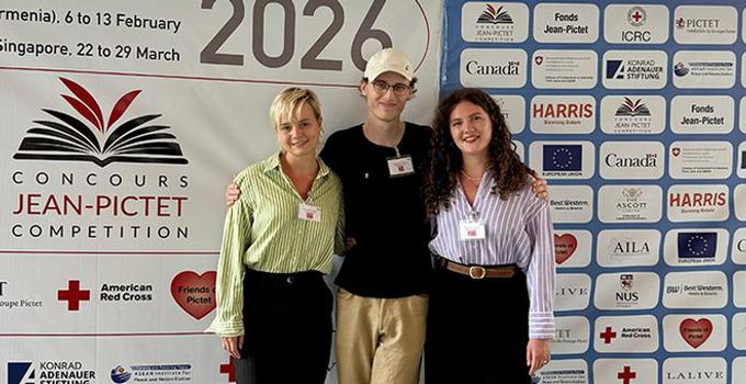 Studenter i semifinal på Jean-Pictet competition.