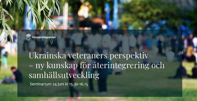 Seminariets titel samt bakgrundsbild från Almedalen.