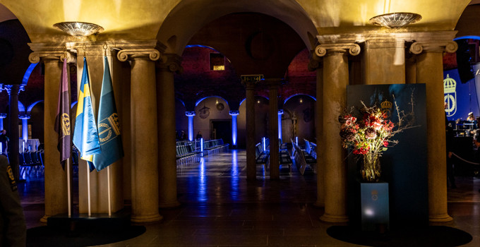 Interör från Stockholms stadshus vid högtidsdagen 2024. 