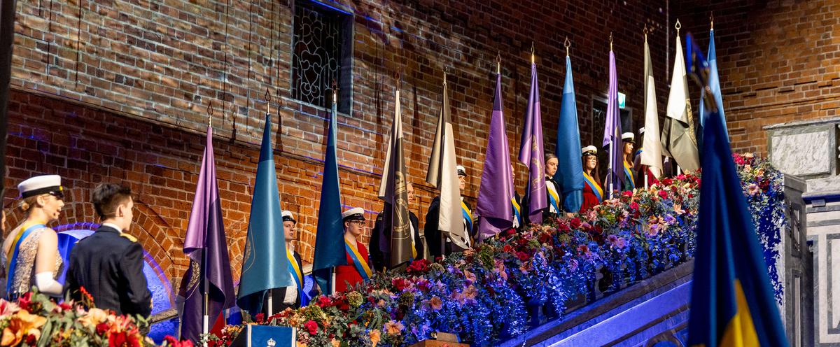 Fanborg i Stockholms stadshus.