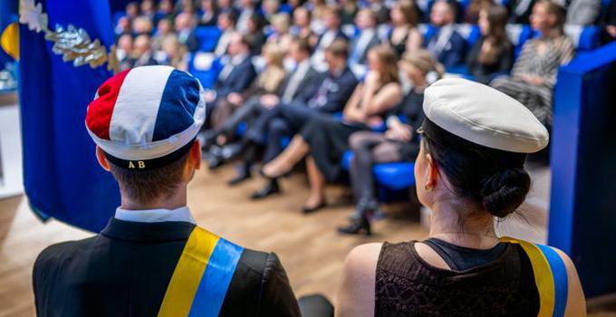 Examensceremoni i Sverigesalen