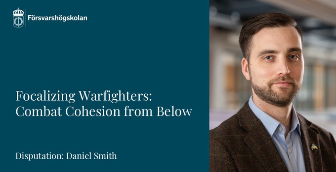 Avhandlingens titel samt porträtt av Daniel.