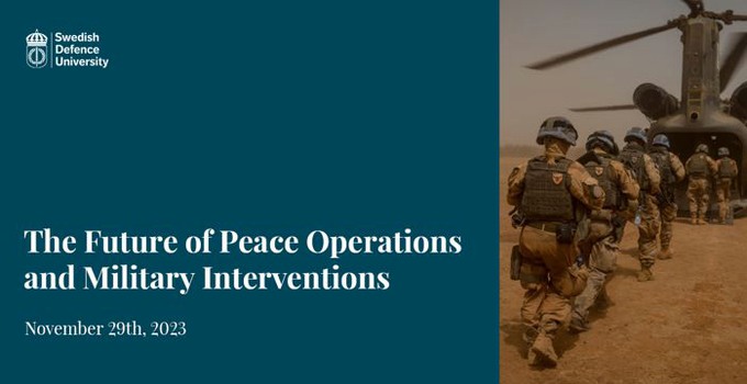 Future of peace operations and military interventions. November 29 2023