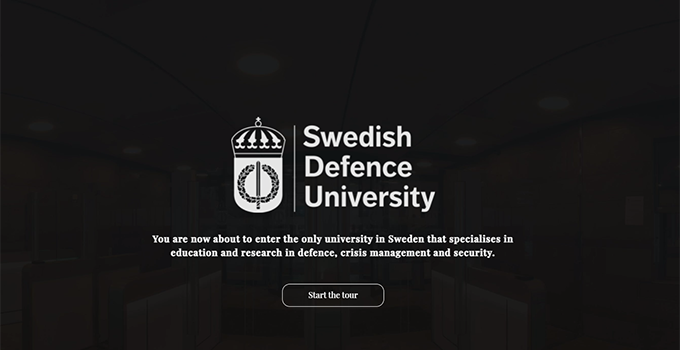 Start digital tour of the Swedish Defence University