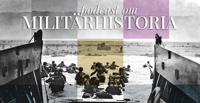 Illustration till podcast om militärhistoria av landstigningen i Normandie under andra världskriget.