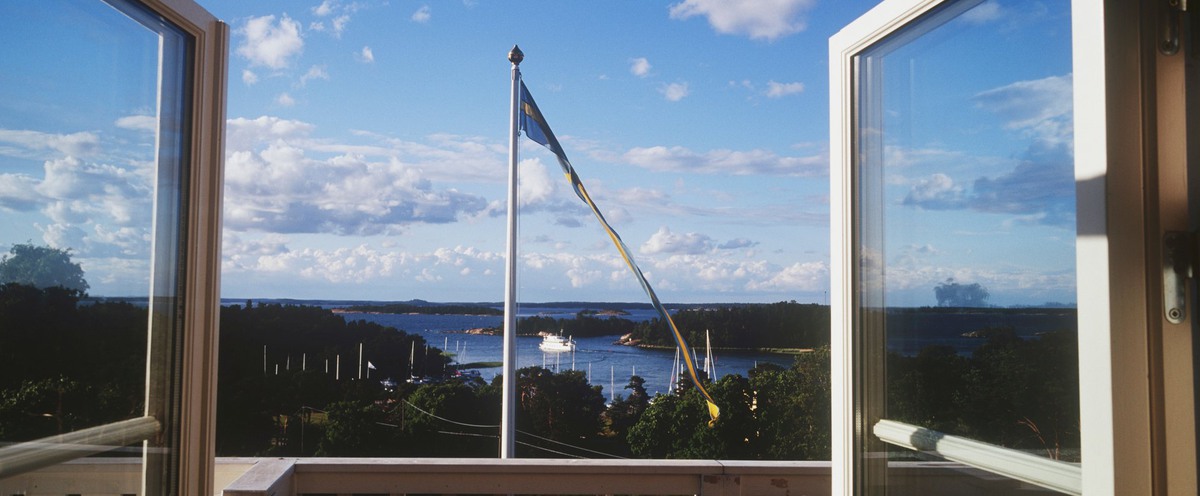 Öppet fönster till den svenska skärgården.