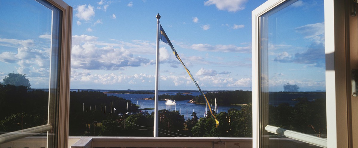 Open window to the Stockholm archipelago.