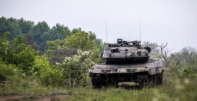 Stridsvagn på Gotland. 