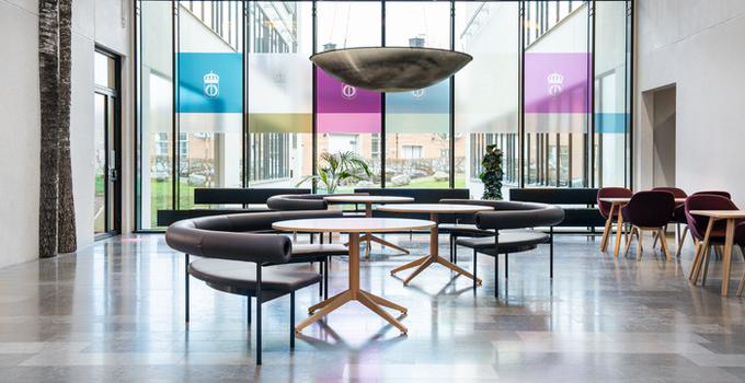 Picture of the interior at The Swedish Defence University.