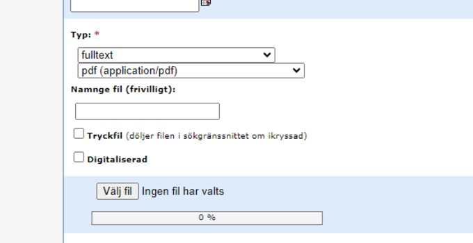 Bilden visar fälten för värden i punkt 11