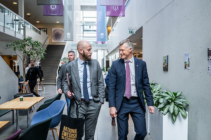 Carl-Oskar Bohlin och rektor Robert Egnell