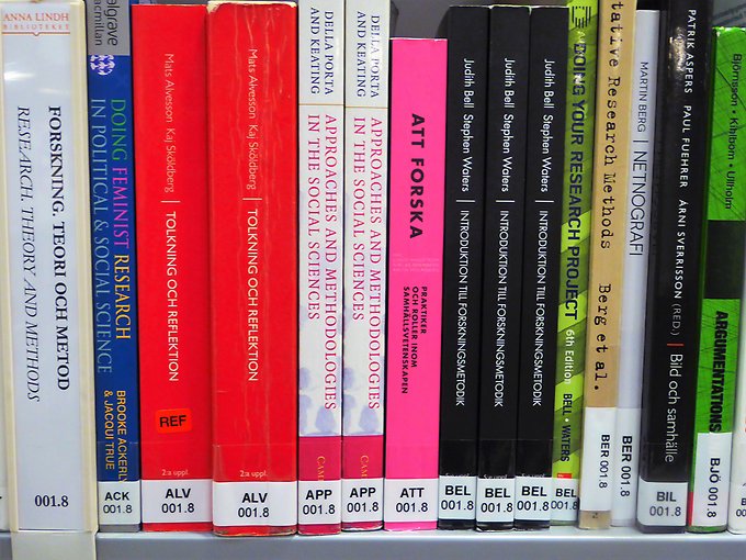 The image shows the department of the book on the shelf.